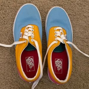 Vans multicolored shoes womens 9 mens 7.5
